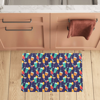 Cocktail Pattern Print Design 06 Kitchen Mat