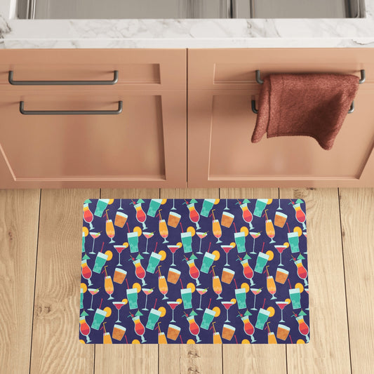Cocktail Pattern Print Design 06 Kitchen Mat