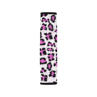 Leopard Pink Skin Print Car Seat Belt Cover