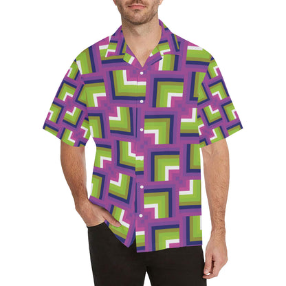 Optical illusion Pattern Print Design A05 Men's Hawaiian Shirt