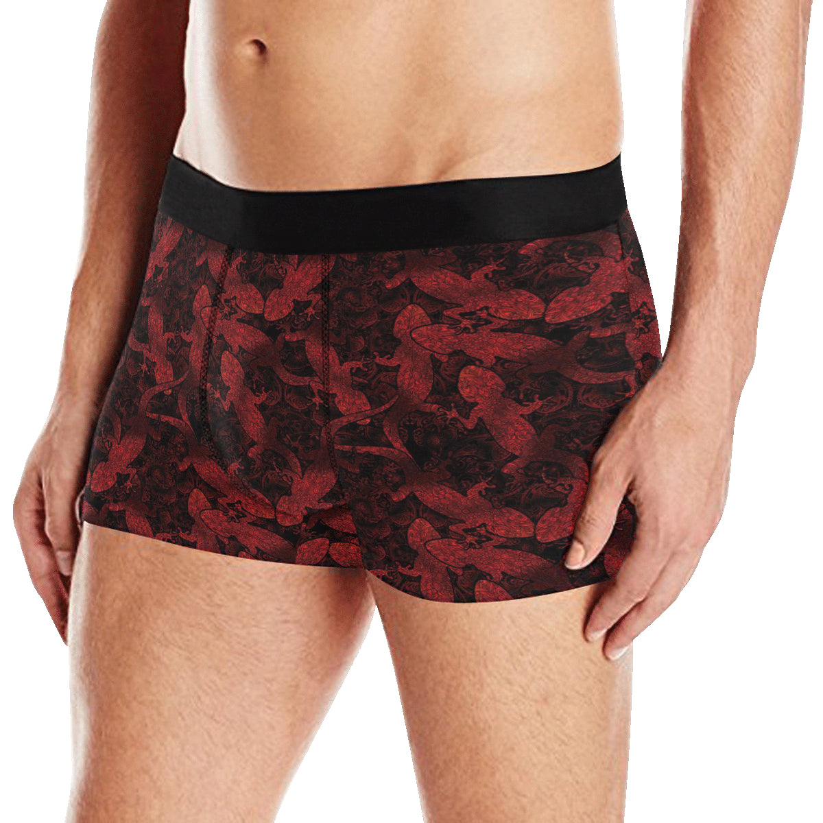 Gecko Pattern Print Design 04 Men's Boxer Briefs