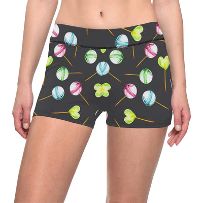 Lollipop Pattern Print Design LL02 Yoga Shorts