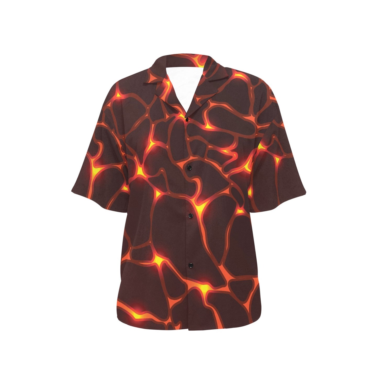 Lava Pattern Print Design 02 Women's Hawaiian Shirt