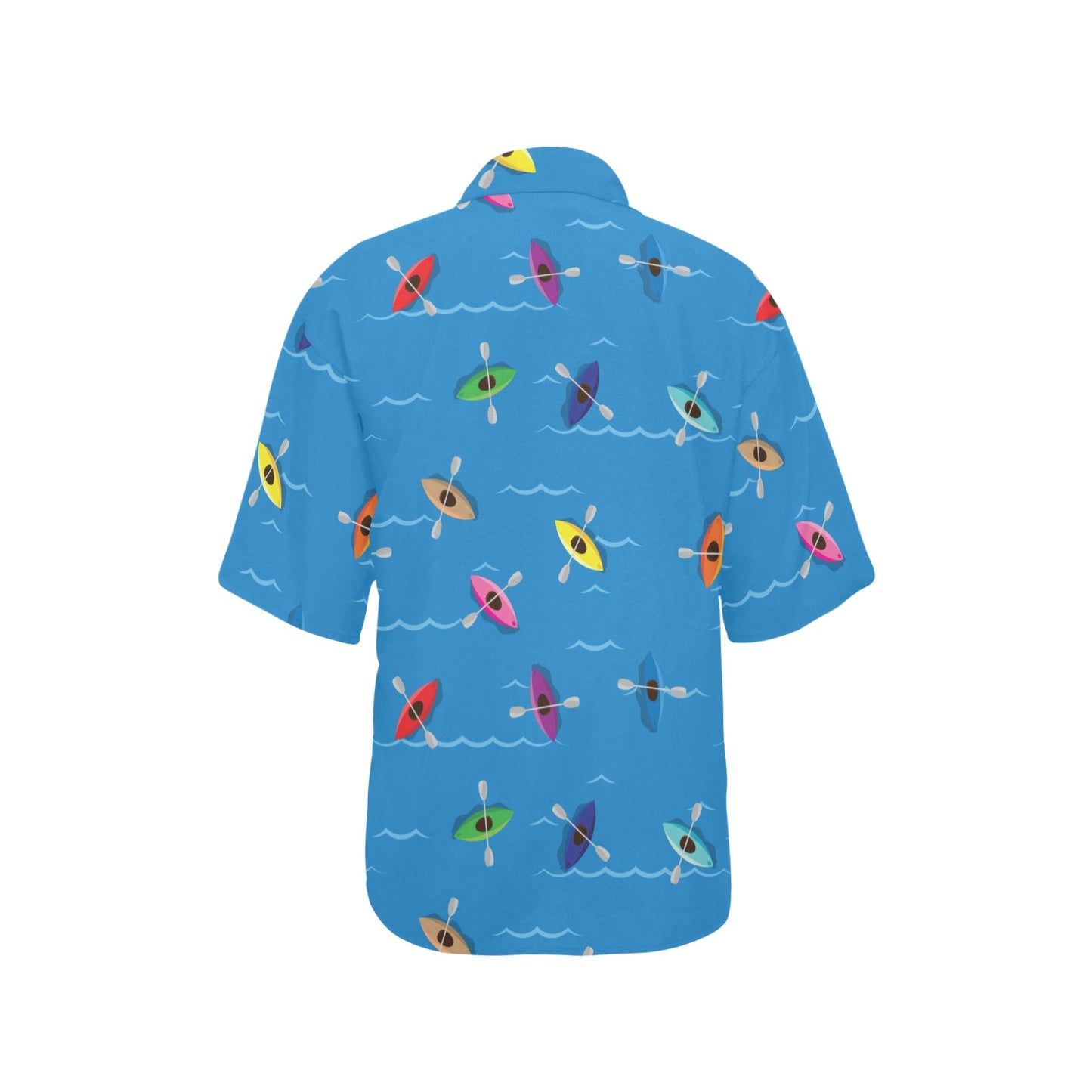 Kayak Pattern Print Design 03 Women's Hawaiian Shirt