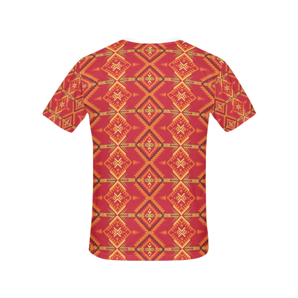 Southwest Pattern Print Design LKS305 Women's  T-shirt