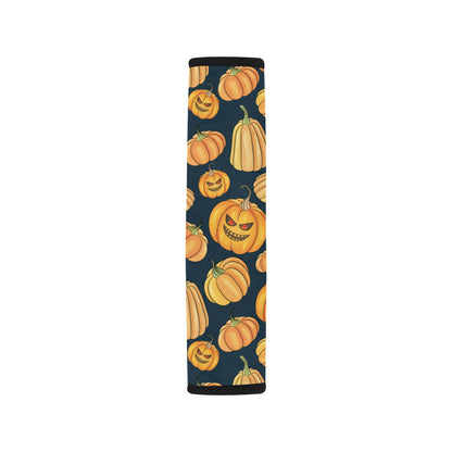 Pumpkin Halloween Pattern Print Design A04 Car Seat Belt Cover