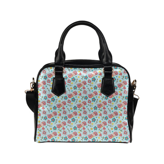 Crochet Pattern Print Design 01 Shoulder Handbag