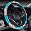 Cow Cute Print Pattern Steering Wheel Cover with Elastic Edge