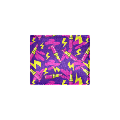 Lipstick Pattern Print Design LT04 Men's ID Card Wallet