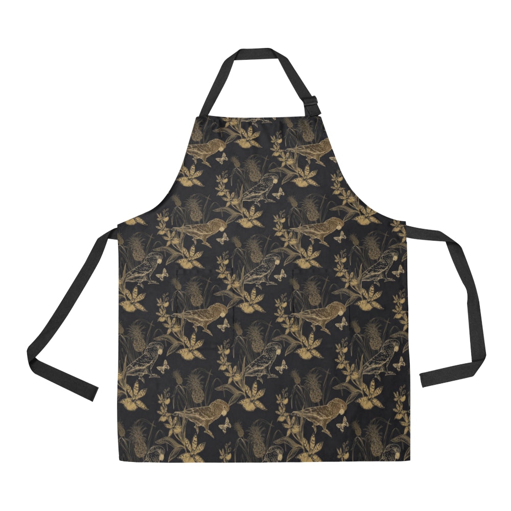 Parakeet Pattern Print Design A05 Apron with Pocket
