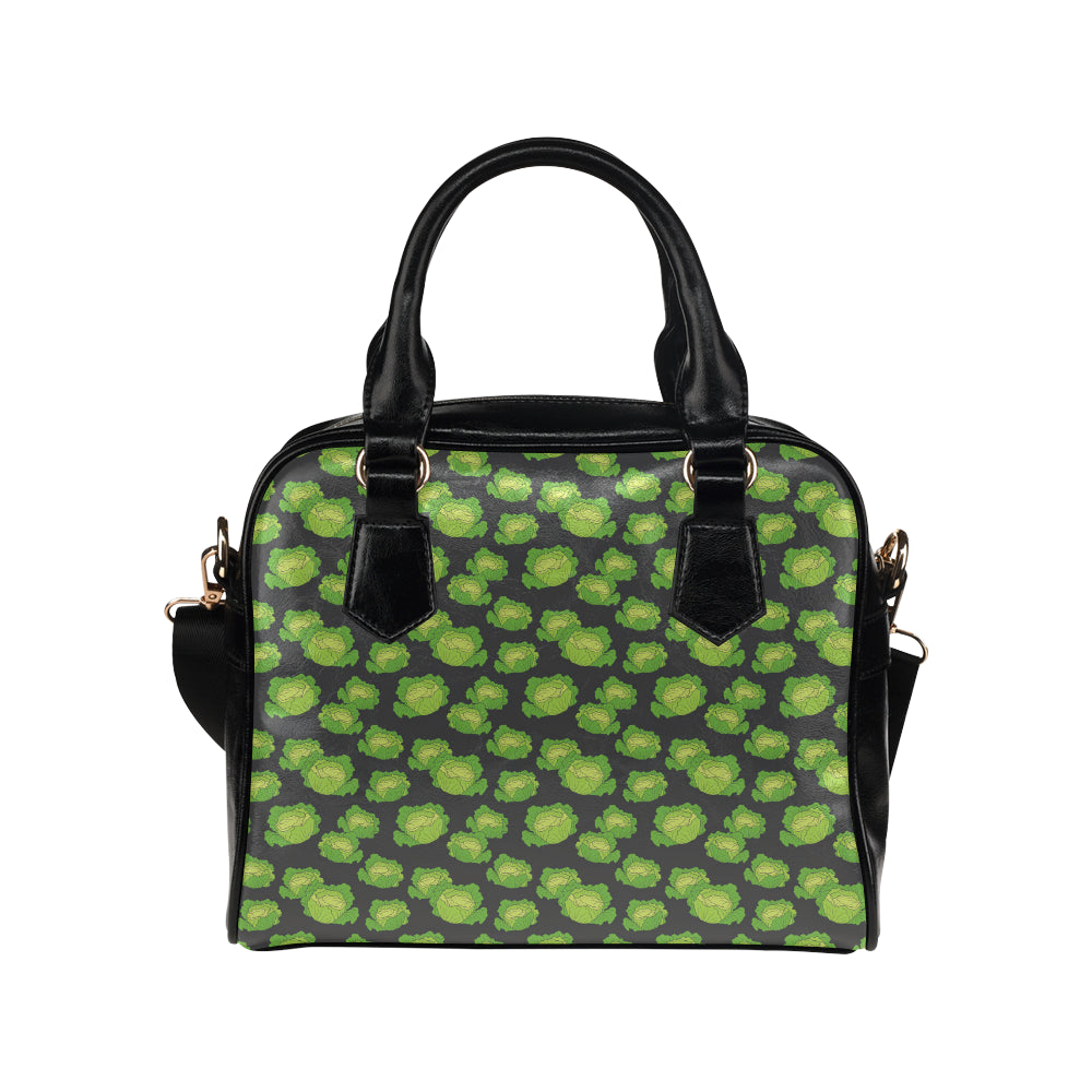 Cabbage Pattern Print Design 01 Shoulder Handbag