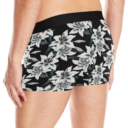 Lily Pattern Print Design 03 Men's Boxer Briefs