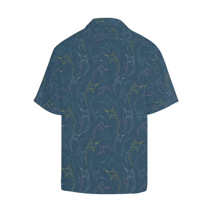Swordfish Pattern Print Design 02 Men's Hawaiian Shirt