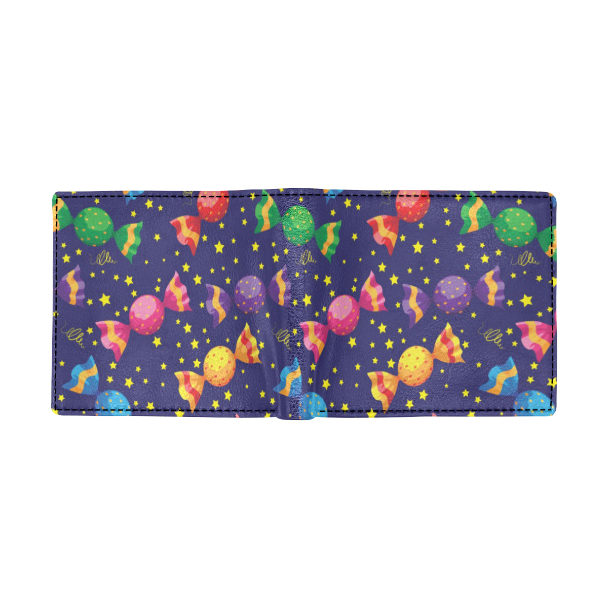 Candy Pattern Print Design CA06 Men's ID Card Wallet