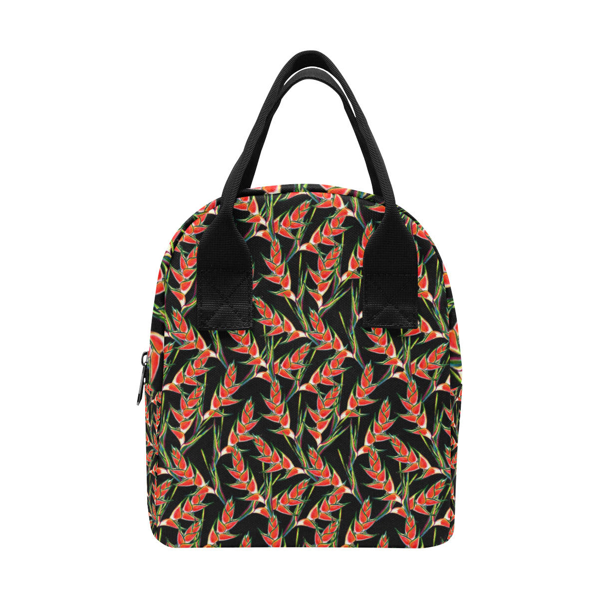 Heliconia Pattern Print Design HL010 Insulated Lunch Bag