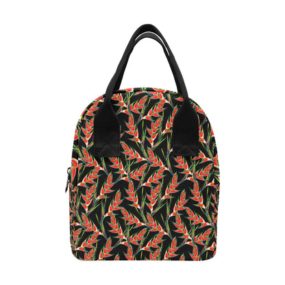 Heliconia Pattern Print Design HL010 Insulated Lunch Bag