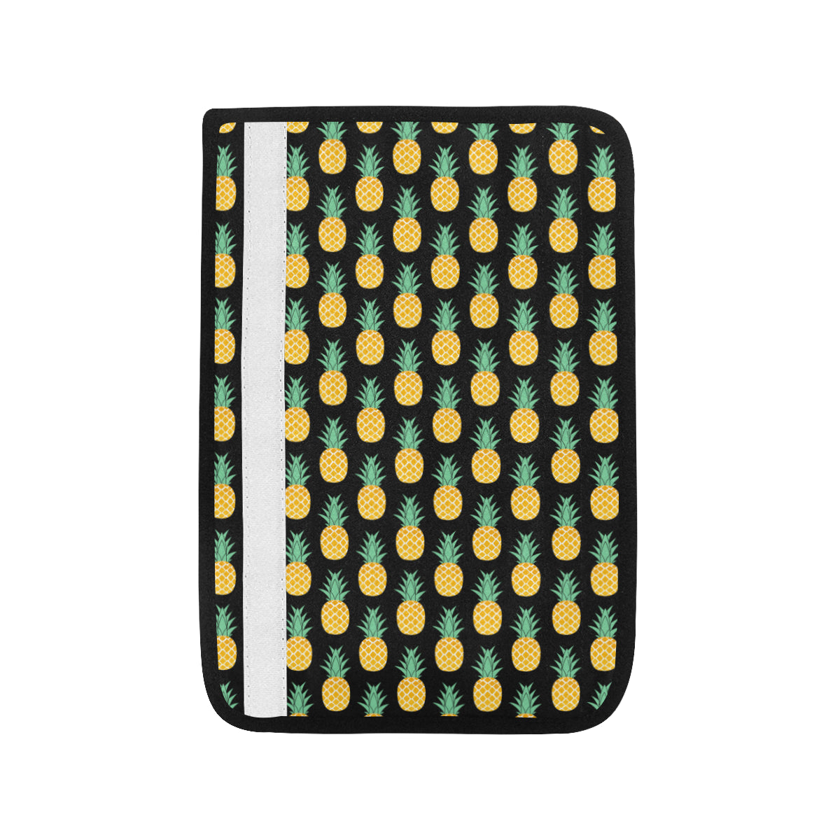 Pineapple Pattern Print Design A03 Car Seat Belt Cover