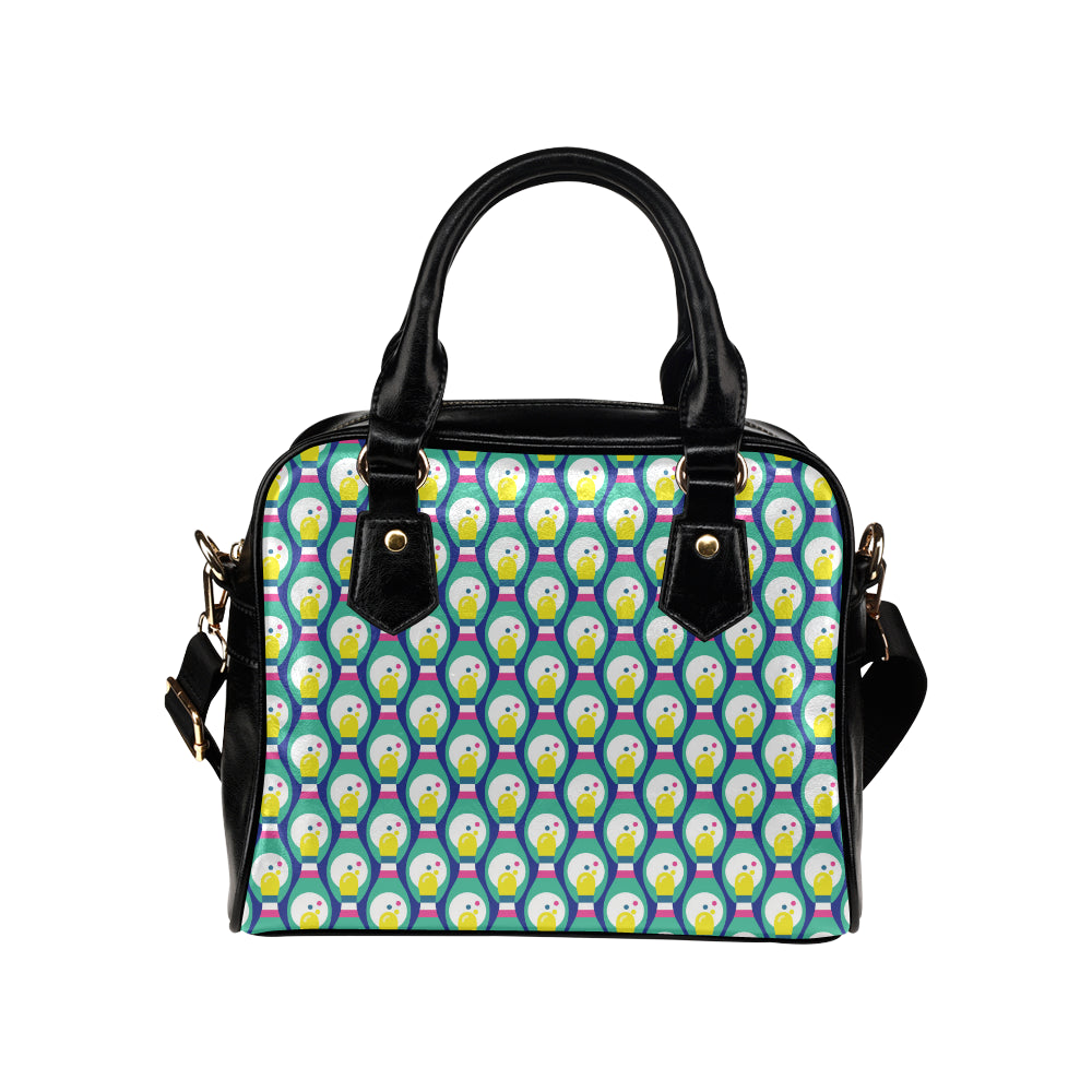 Bowling Pattern Print Design 04 Shoulder Handbag
