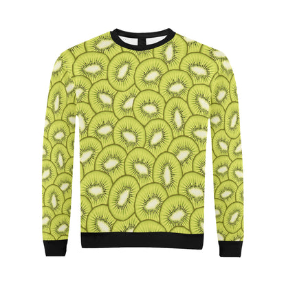 Kiwi Pattern Print Design KW07 Men Long Sleeve Sweatshirt