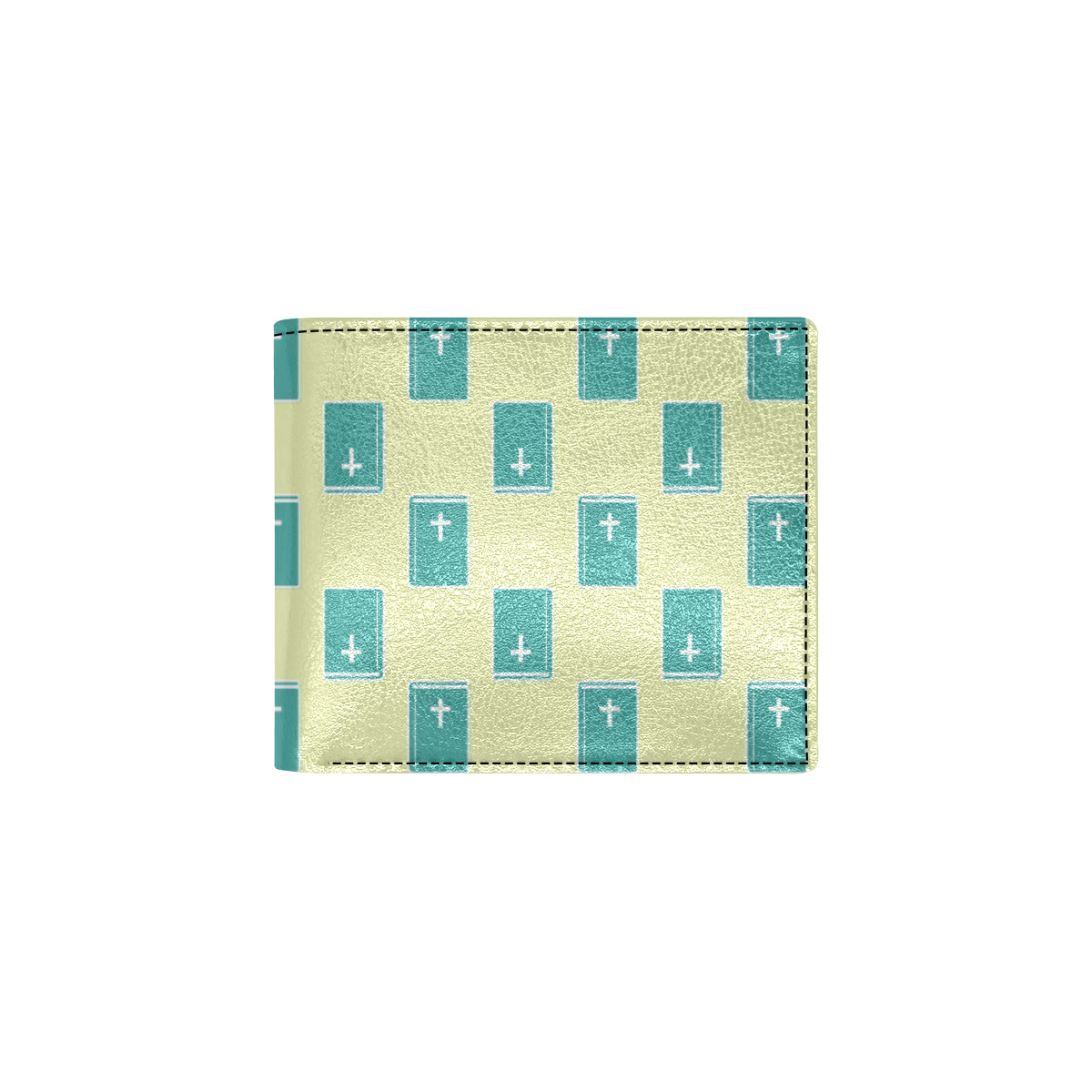 Bible Pattern Print Design 04 Men's ID Card Wallet