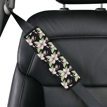Plumeria Pattern Print Design PM02 Car Seat Belt Cover
