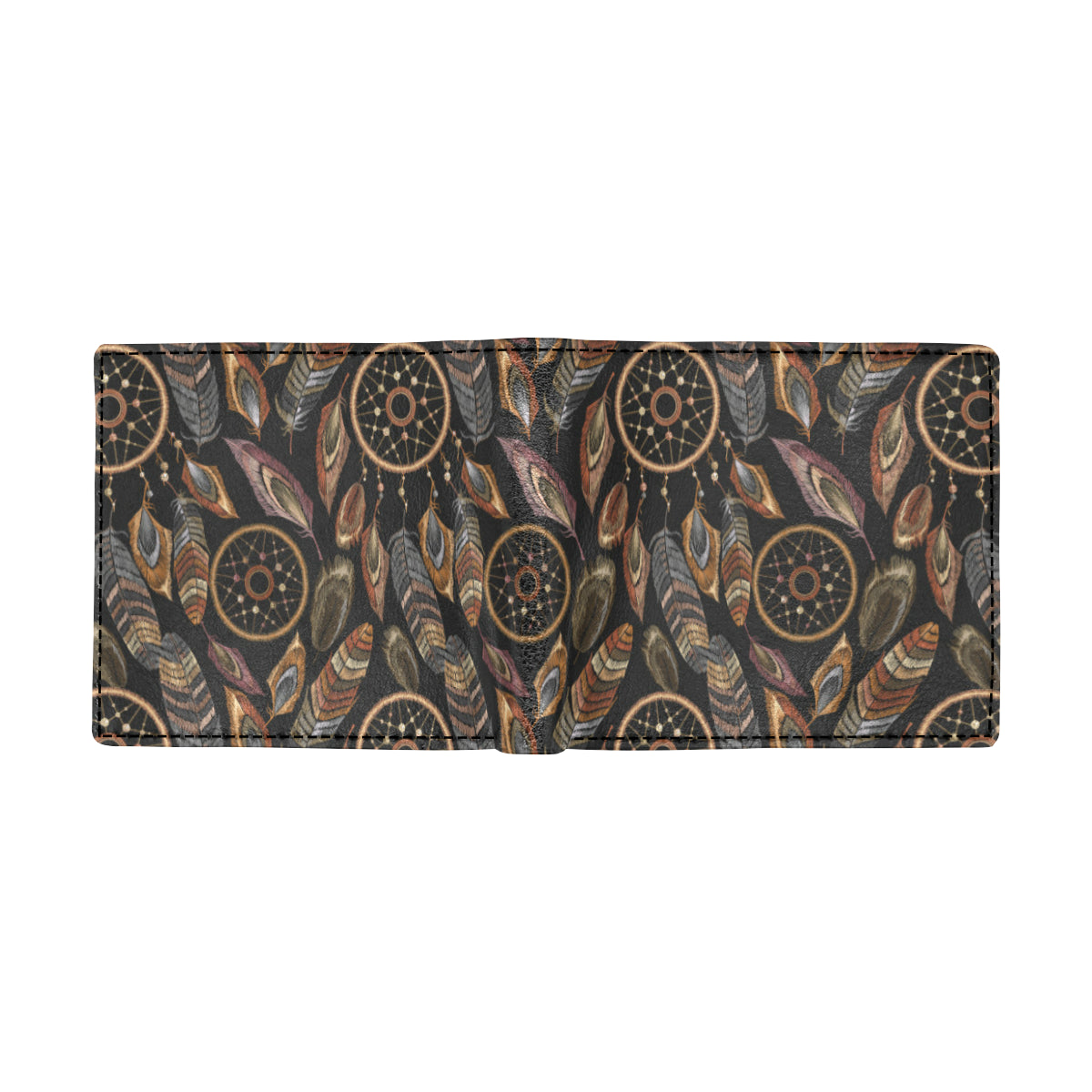 Dream catcher embroidered style Men's ID Card Wallet