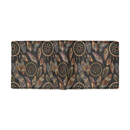 Dream catcher embroidered style Men's ID Card Wallet