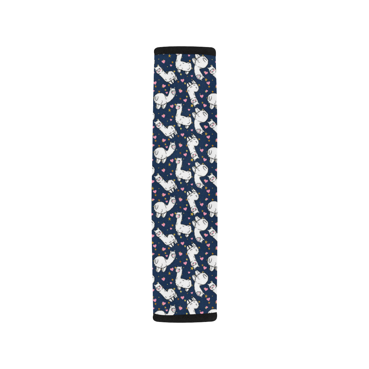 Alpaca Heart Star Design Themed Print Car Seat Belt Cover