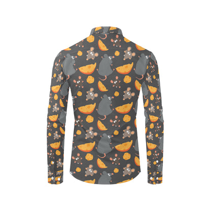 Rat Pattern Print Design 04 Men's Long Sleeve Shirt