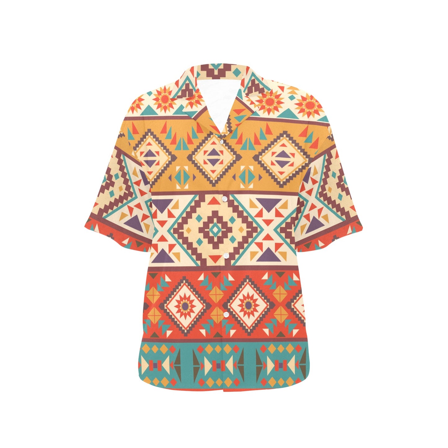 Navajo Pattern Print Design A01 Women's Hawaiian Shirt