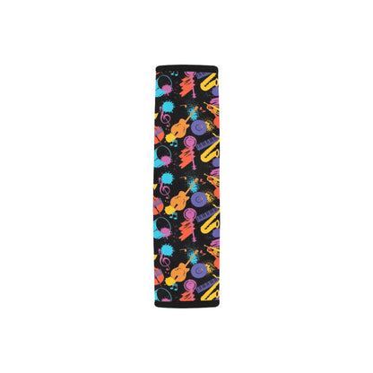Saxophone Print Design LKS406 Car Seat Belt Cover