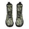 Fern Leave Green Print Pattern Women's Boots