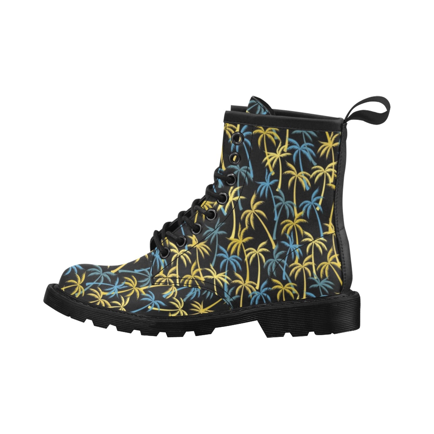 Palm Tree Pattern Women's Boots