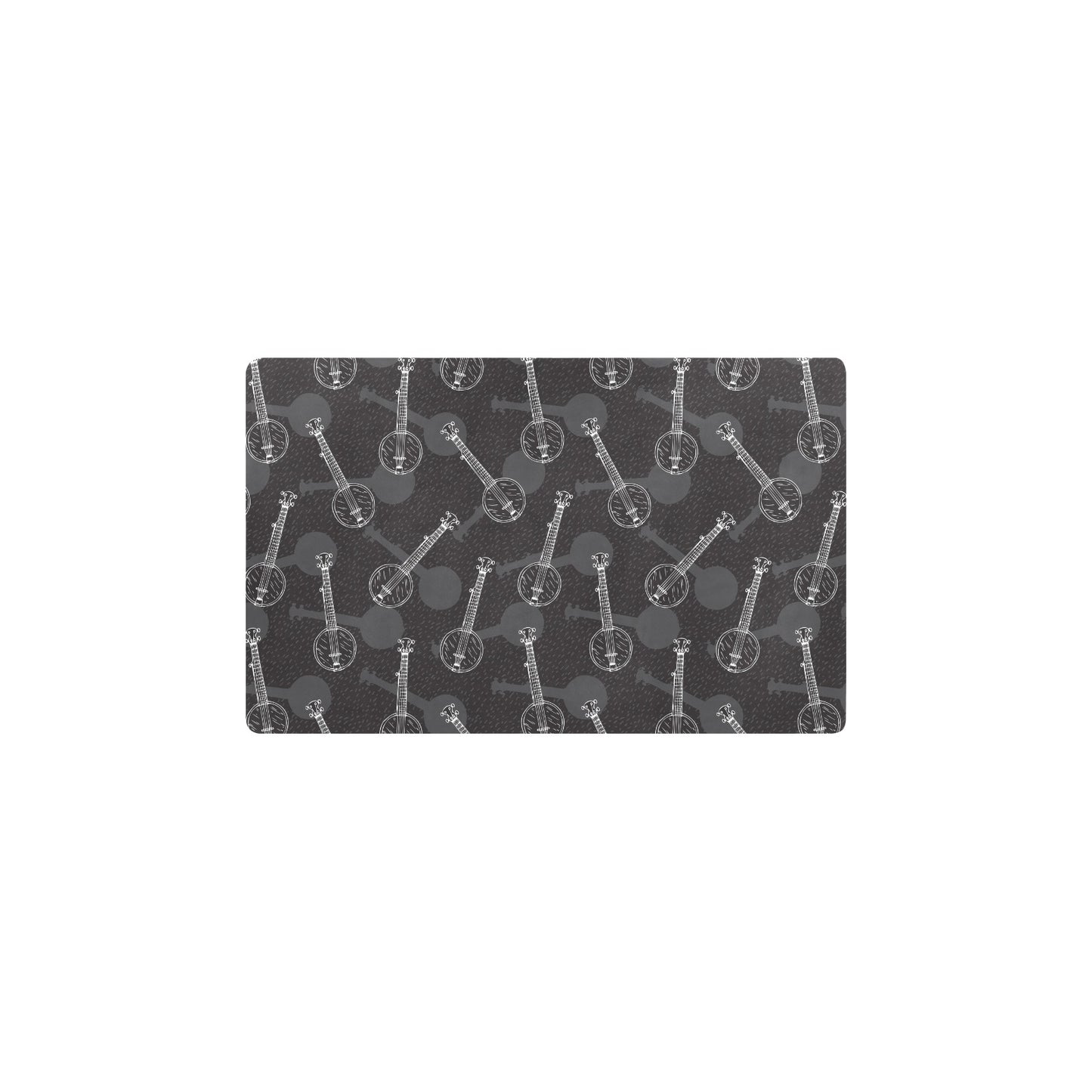 Banjo Pattern Print Design 03 Kitchen Mat
