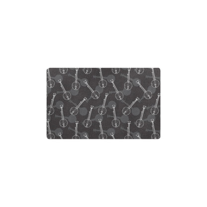 Banjo Pattern Print Design 03 Kitchen Mat