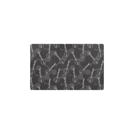 Banjo Pattern Print Design 03 Kitchen Mat