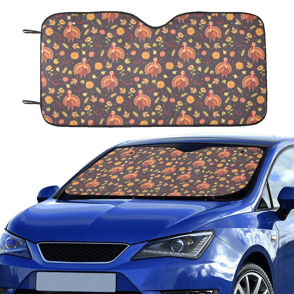 Thanksgiving Print Design LKS305 Car front Windshield Sun Shade
