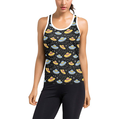 UFO Print Design LKS307 Women's Racerback Tank Top