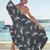Wolf Print Design LKS303 Beach Towel 32" x 71"