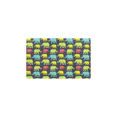 Elephant Neon Color Print Pattern Kitchen Mat