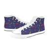 Surfboard Print Design LKS305 High Top Women's White Shoes