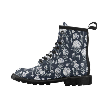 Hydrangea Pattern Print Design HD07 Women's Boots