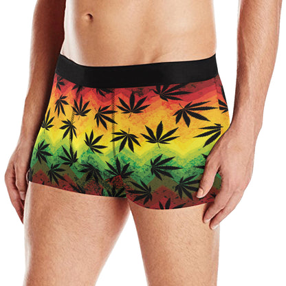 Rasta Pattern Print Design A02 Men's Boxer Briefs