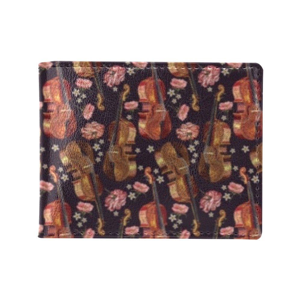 Violin Print Design LKS402 Men's ID Card Wallet