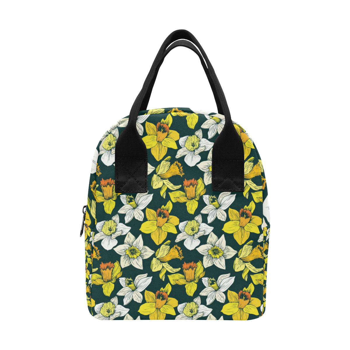 Daffodils Pattern Print Design DF02 Insulated Lunch Bag