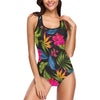 Bird Of Paradise Pattern Print Design BOP014 Women Swimsuit