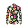 Hibiscus Pattern Print Design HB025 Men's Long Sleeve Shirt