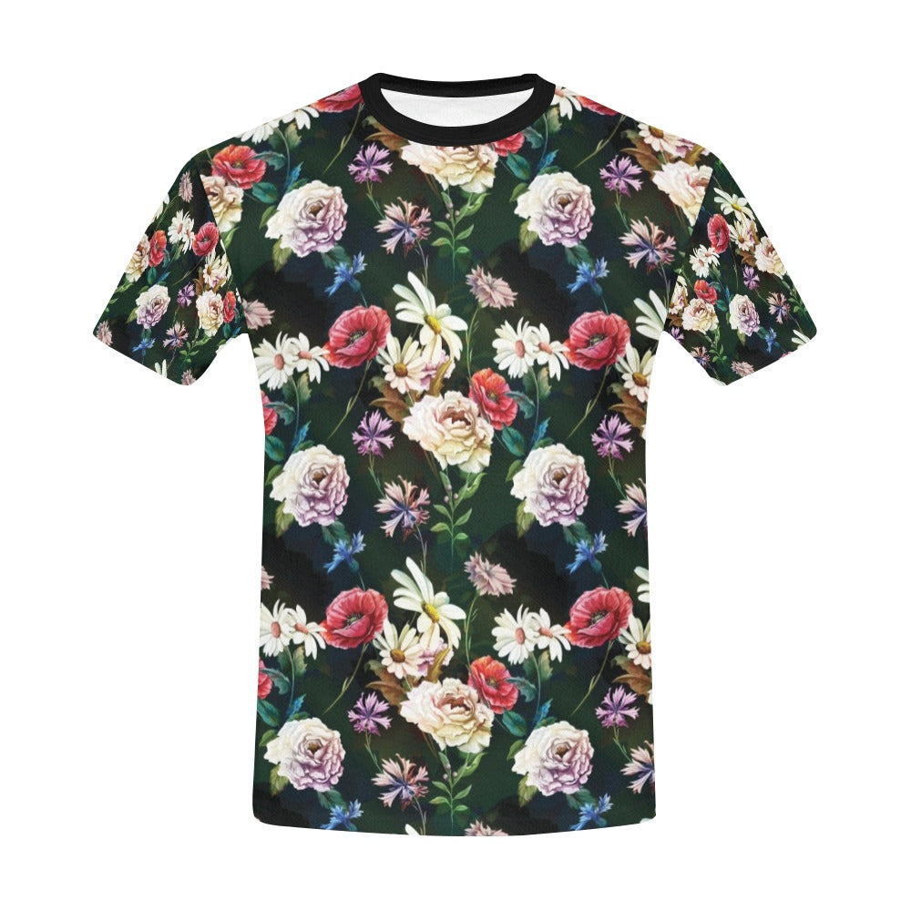 Summer Floral Print Design LKS303 Men's All Over Print T-shirt