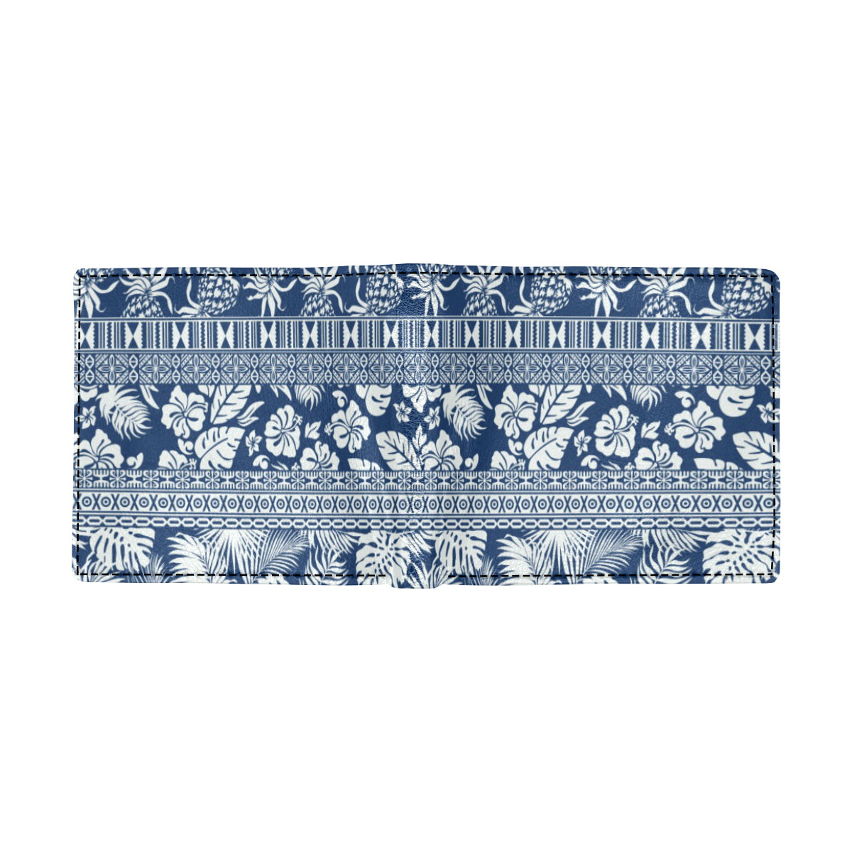 Hawaiian Themed Pattern Print Design H020 Men's ID Card Wallet