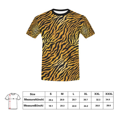 Tiger Print Design LKS302 Men's All Over Print T-shirt